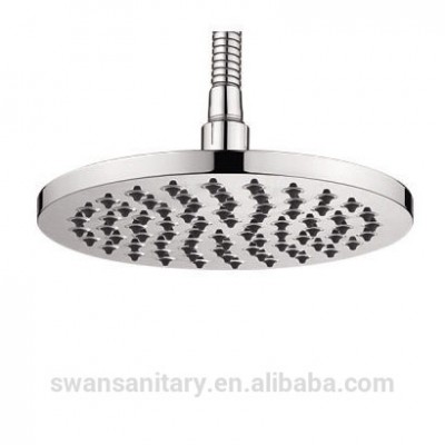 Toilet ultra thin stainless steel top shower head with silicone panel